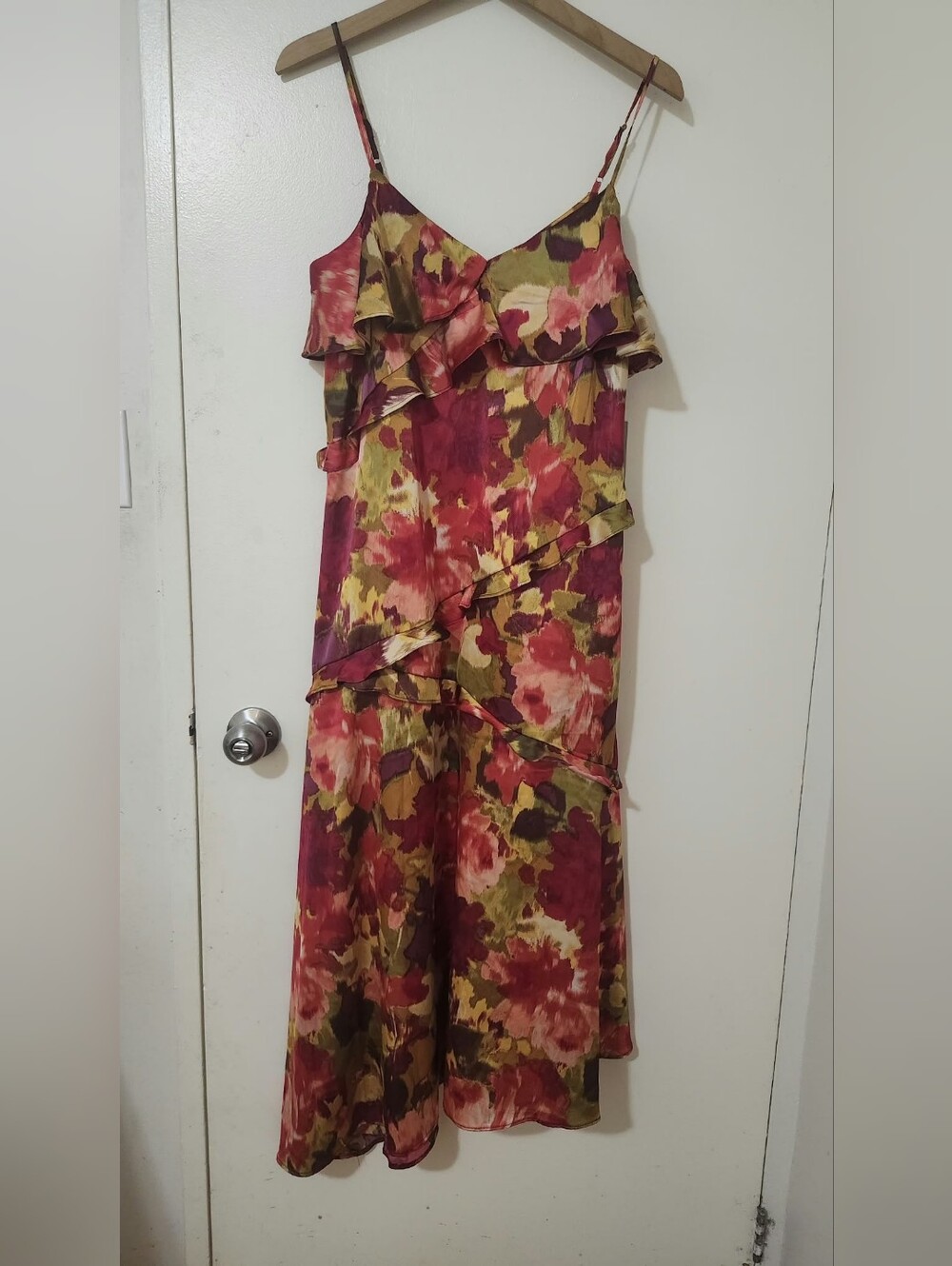 Joie Floral Ruffle Slip Dress - Multicolor